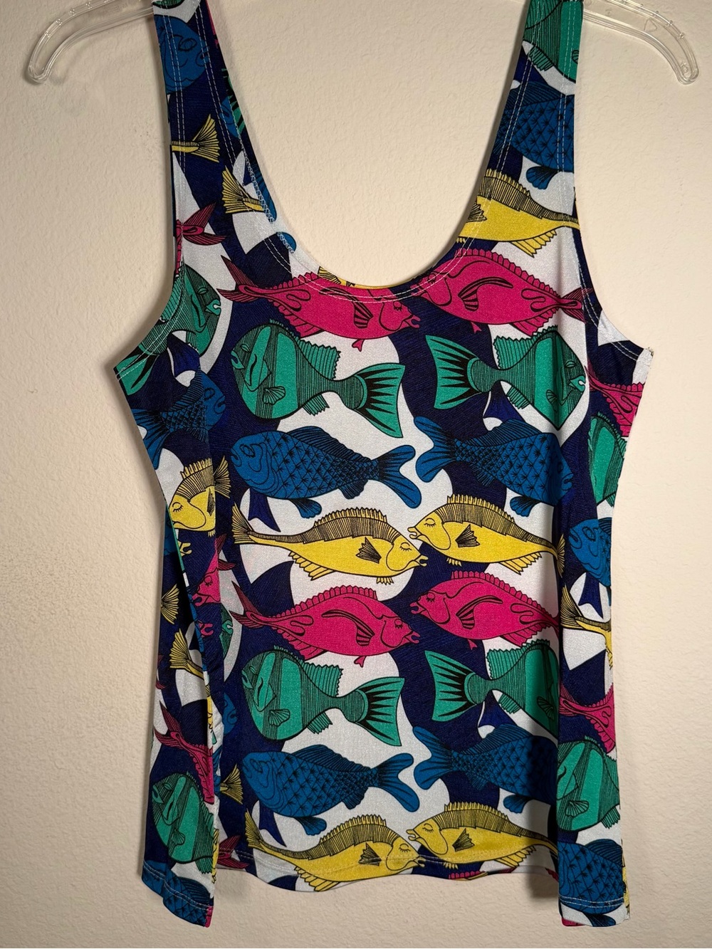 Piko 1988 Multicolor Fish-Pattern Tank Top